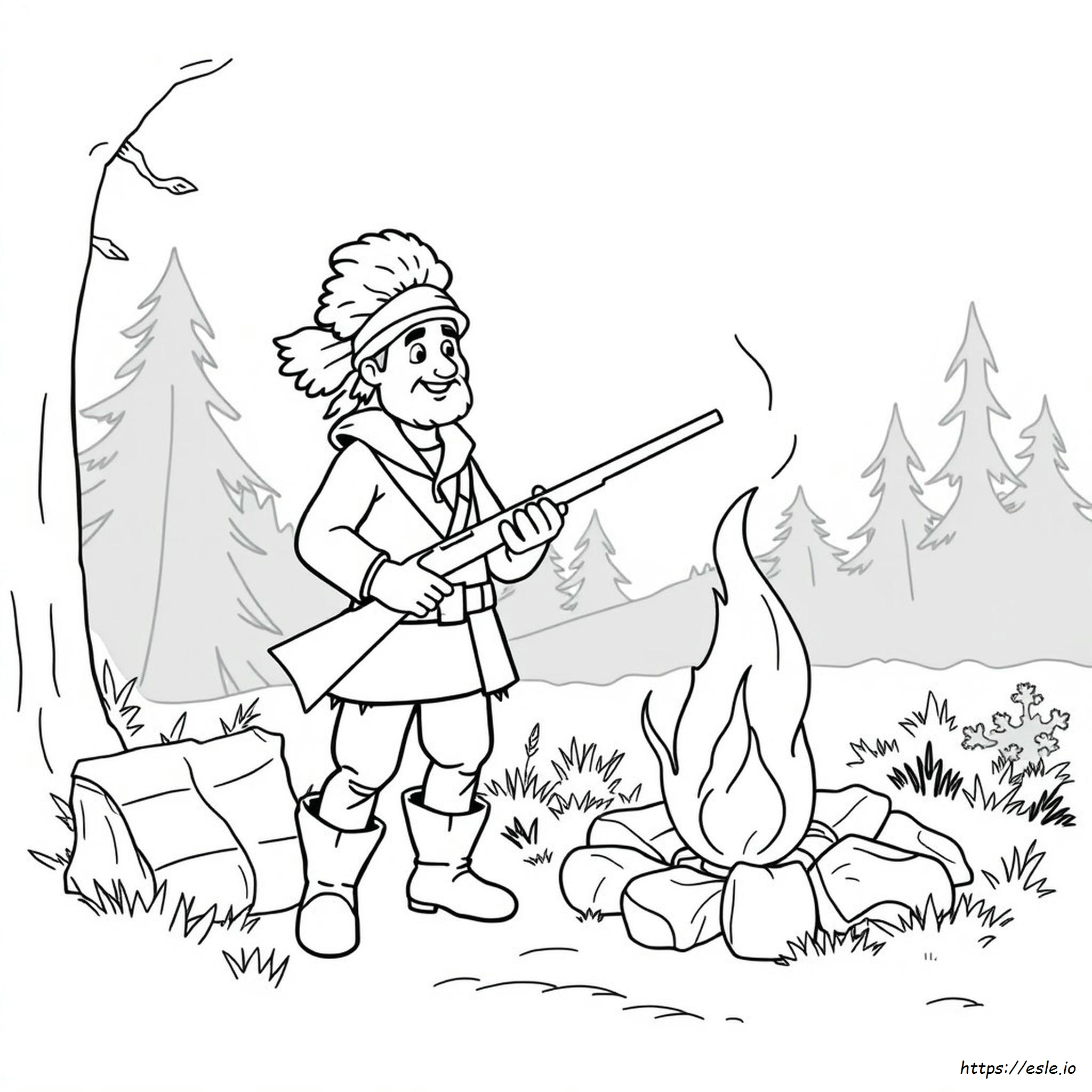 Daniel Boone Da Colorare