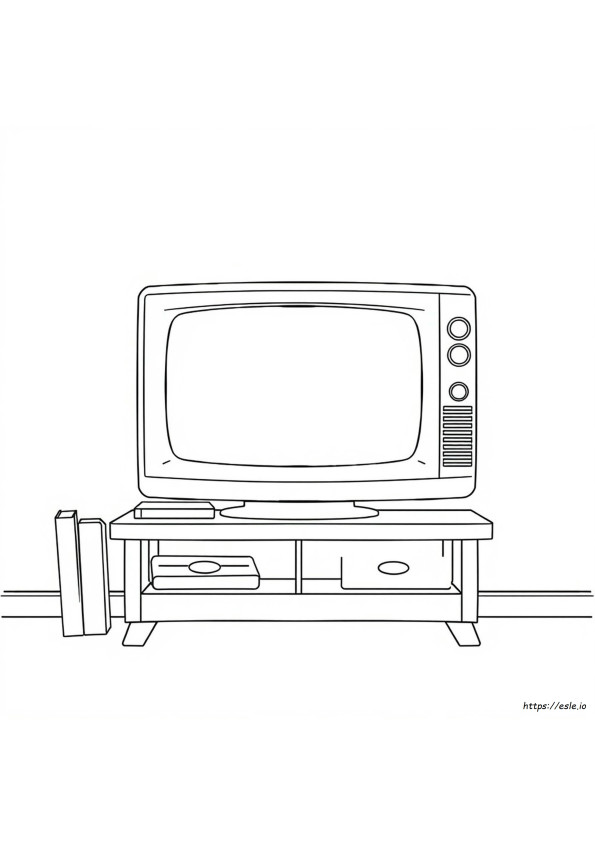 Gambar Mewarnai Televisi