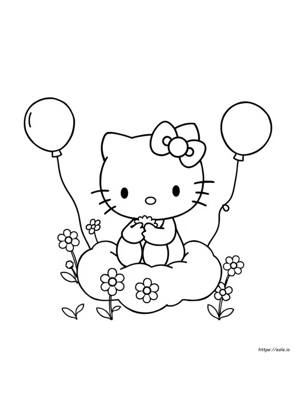 Hello Kitty Printout For Coloring