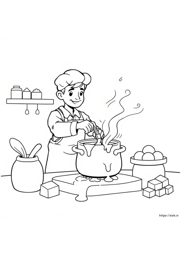 Karamel Berwarna Gambar Mewarnai