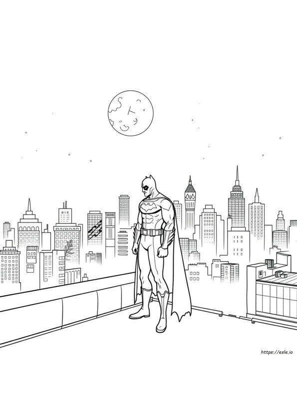 Coloriage Batman Double Face