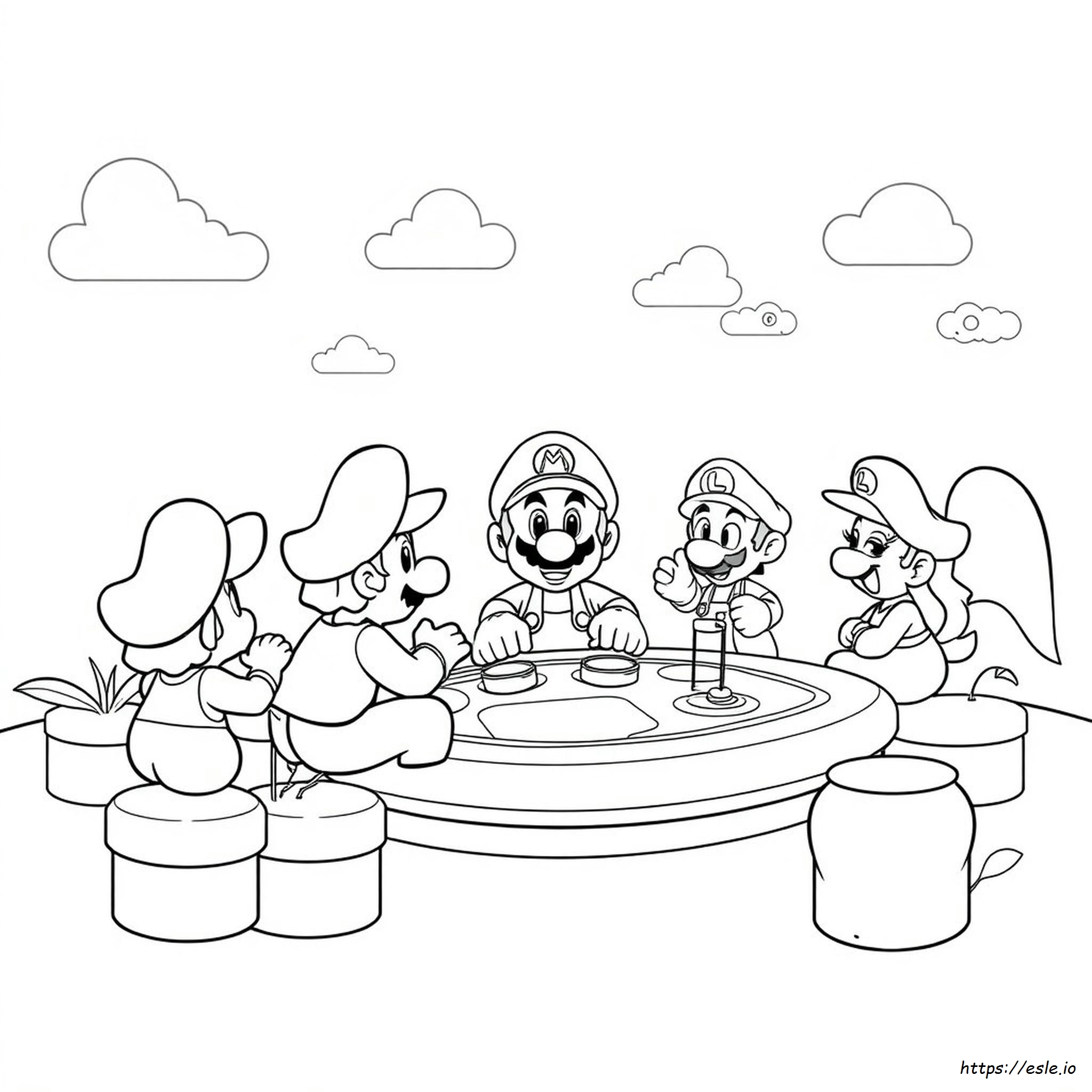 Mario Party Coloring Pages