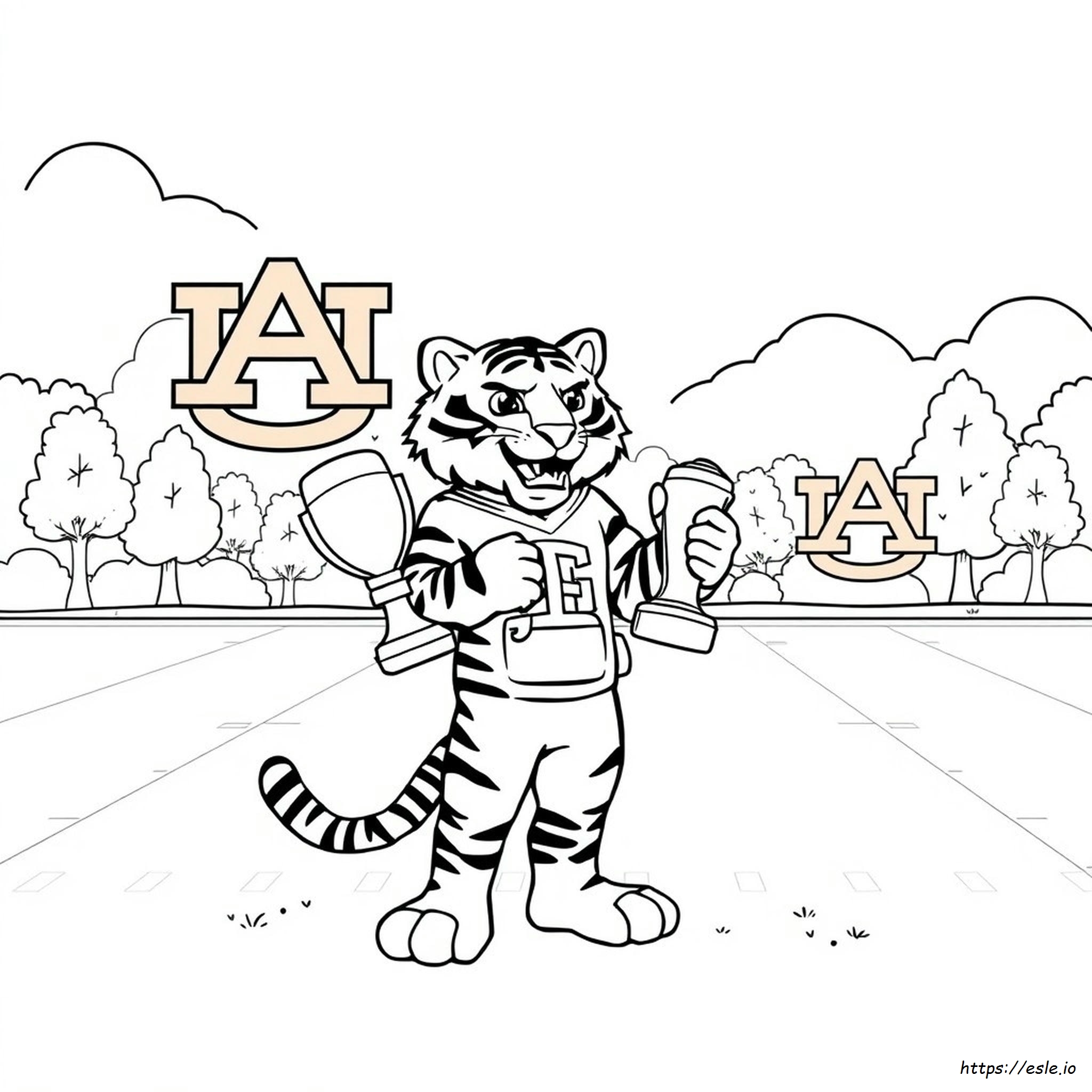 Kolorowanki Tygrysy Auburn