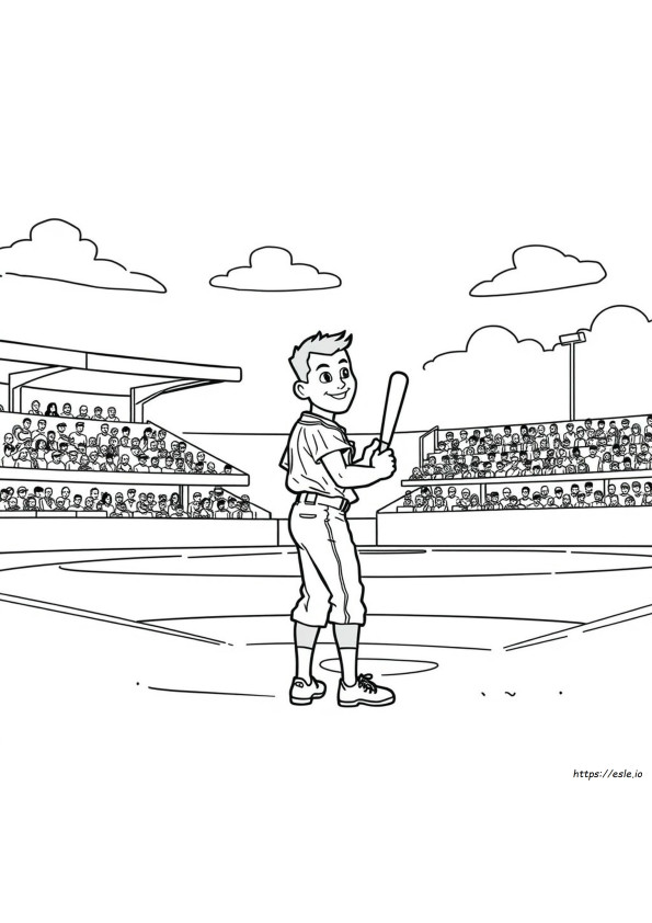 Gambar Mewarnai Jackie Robinson