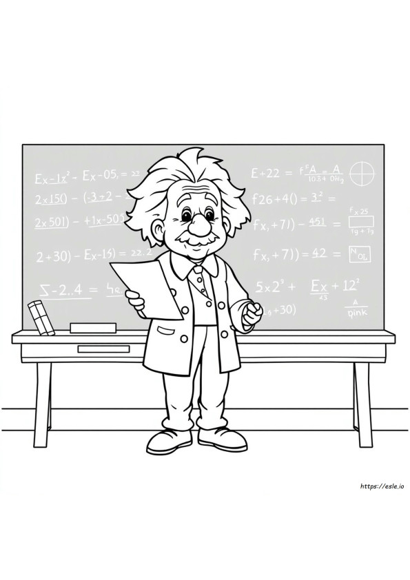 Einstein Halaman Mewarnai