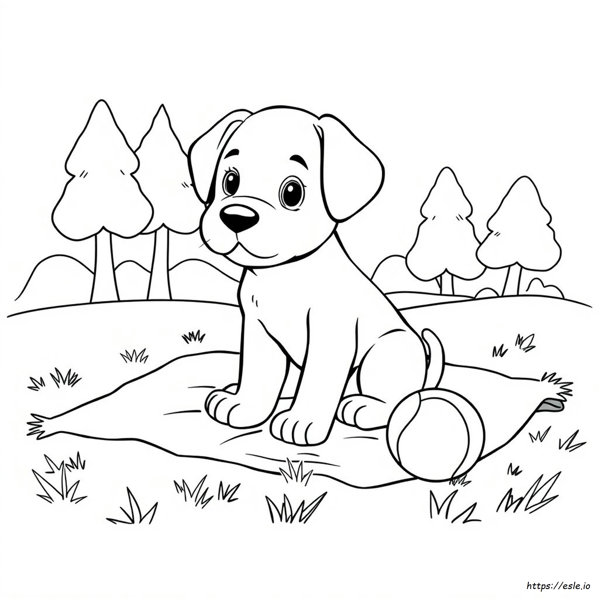 Páginas De Cachorros Para Colorear