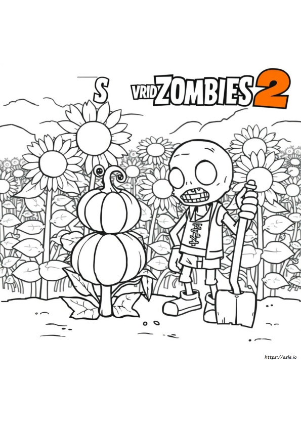Coloring Book Personajes Plants Vs Zombies 2 Para Colorear
