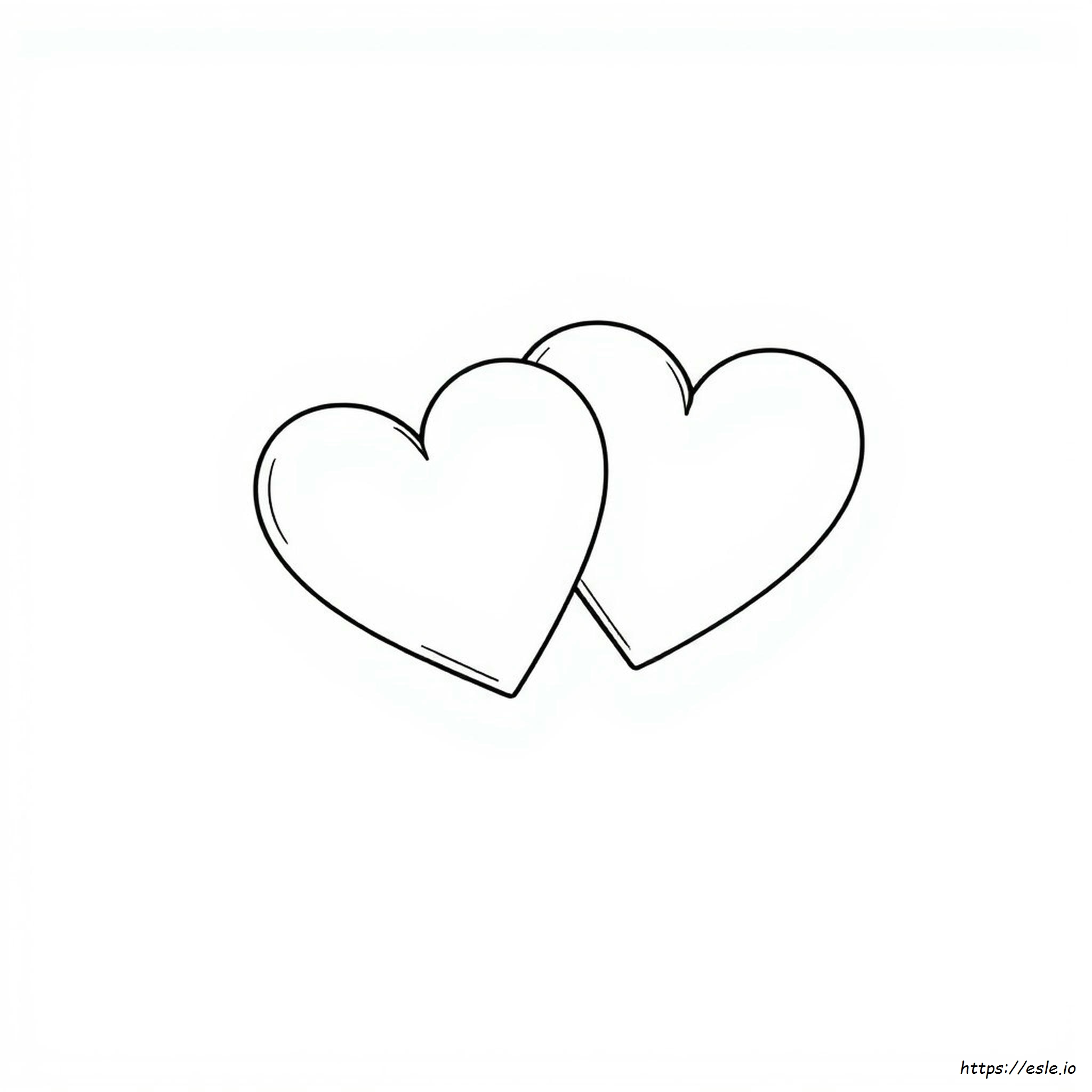 Love Heart Colouring In Pages
