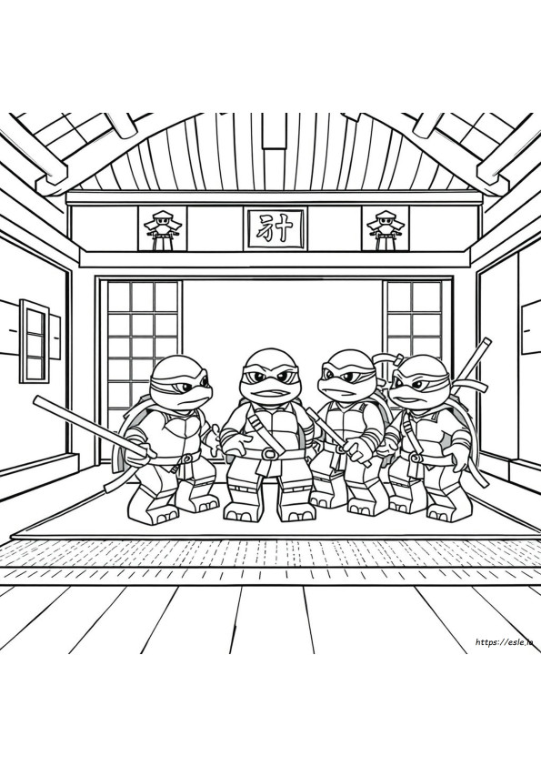 Dibujos Para Colorear De Las Tortugas Ninja