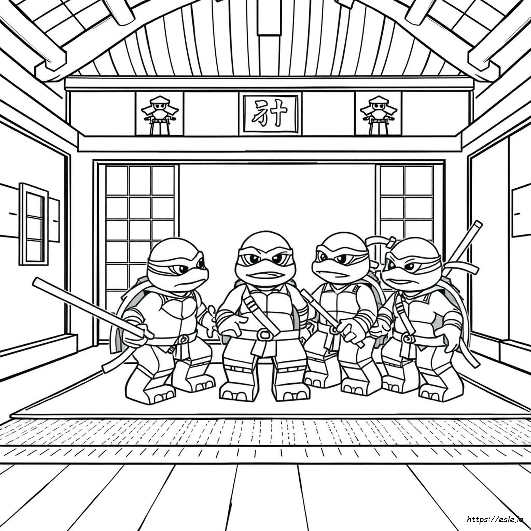Dibujos Para Colorear De Las Tortugas Ninja