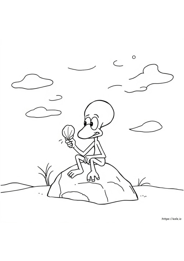 Calamardo Para Colorear