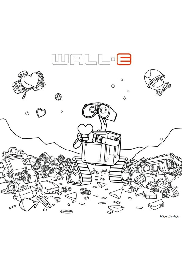 Wall E Gambar Mewarnai Untuk Dicetak