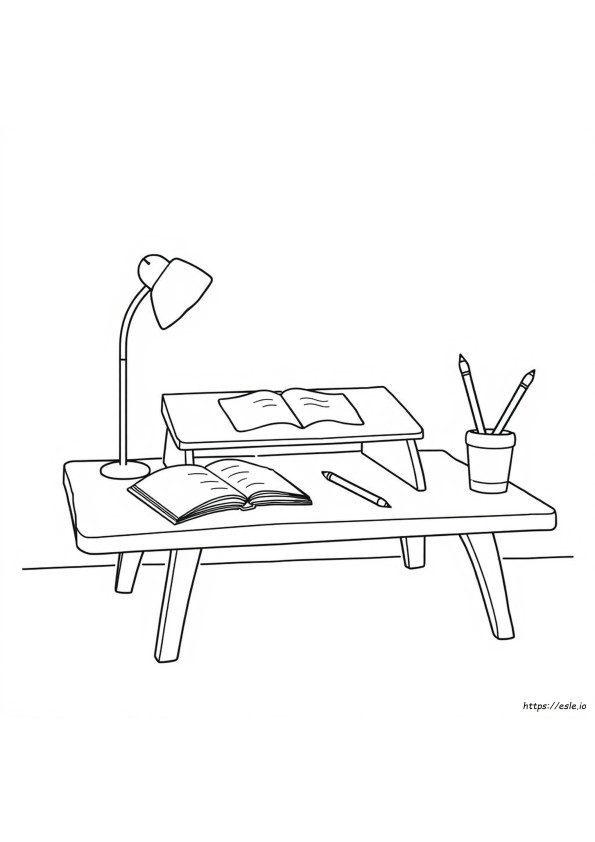 Mesa De Colo Para Colorir