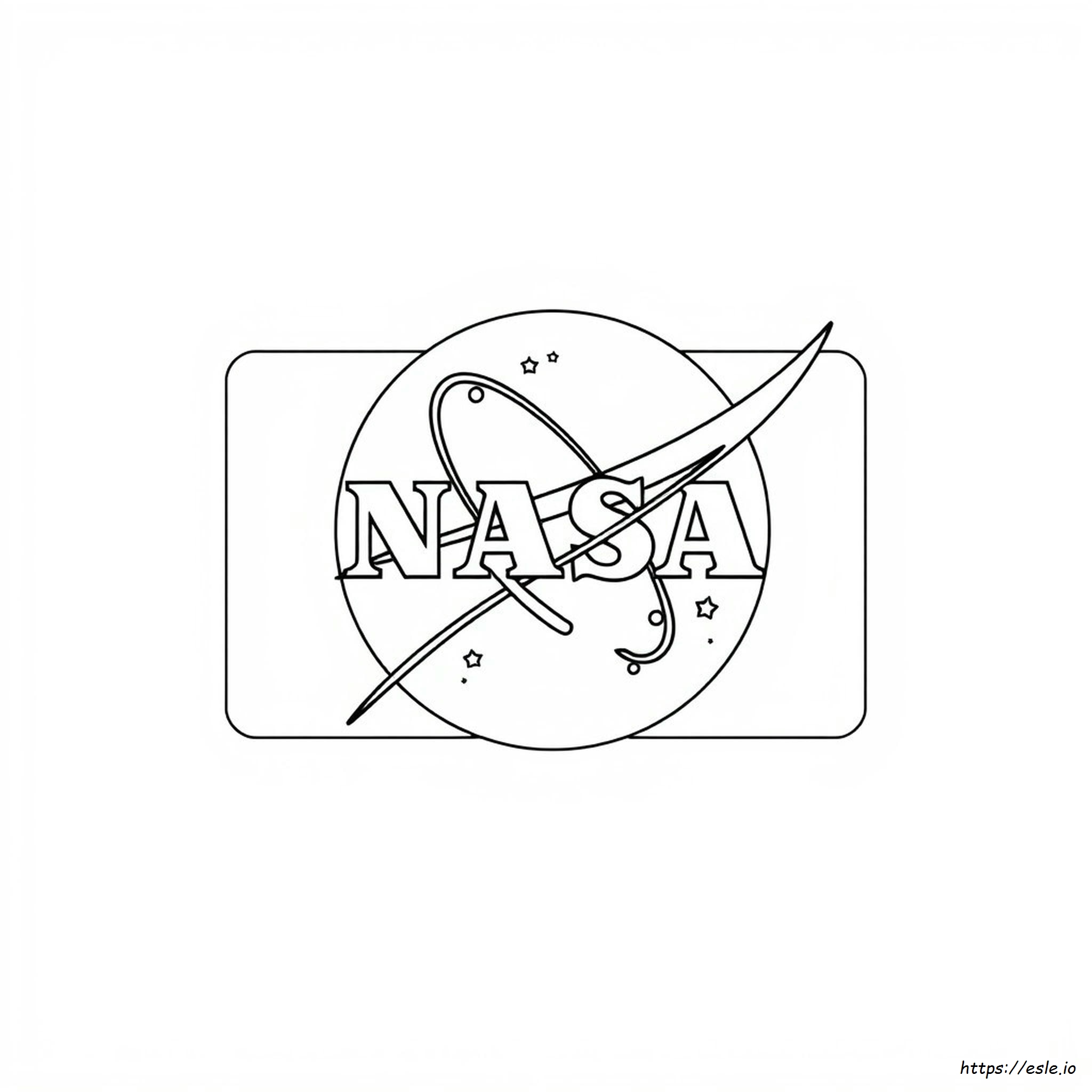 Nasa Logo Coloring Page