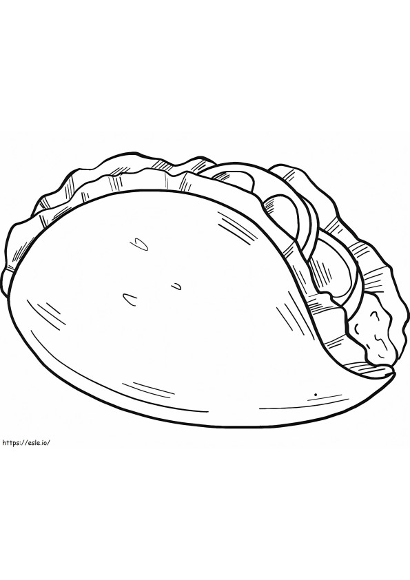 Taco Free Printable coloring page