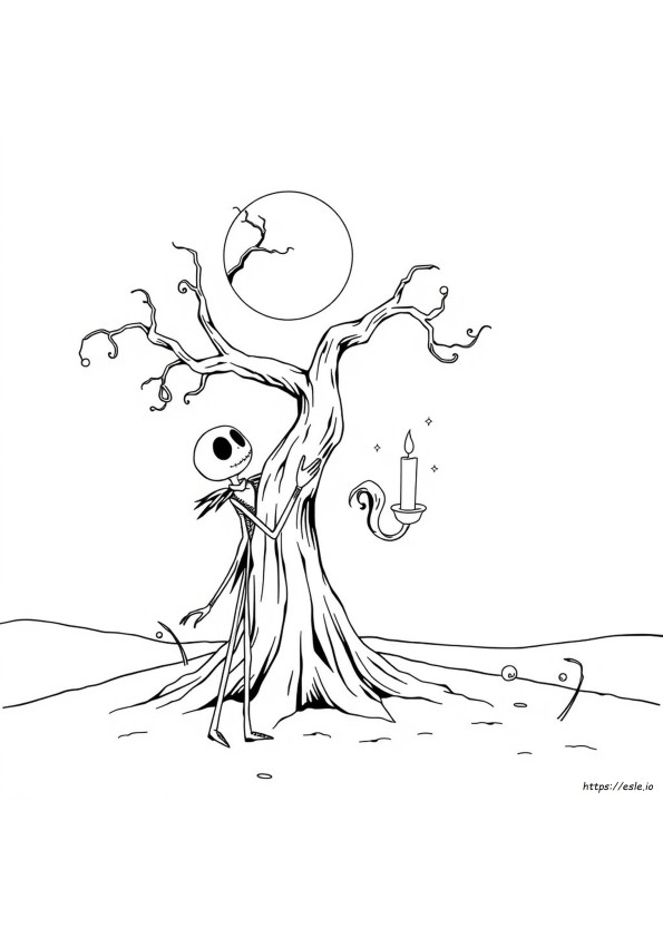 Nightmare Before Christmas Jack Skellington Disegni Da Colorare