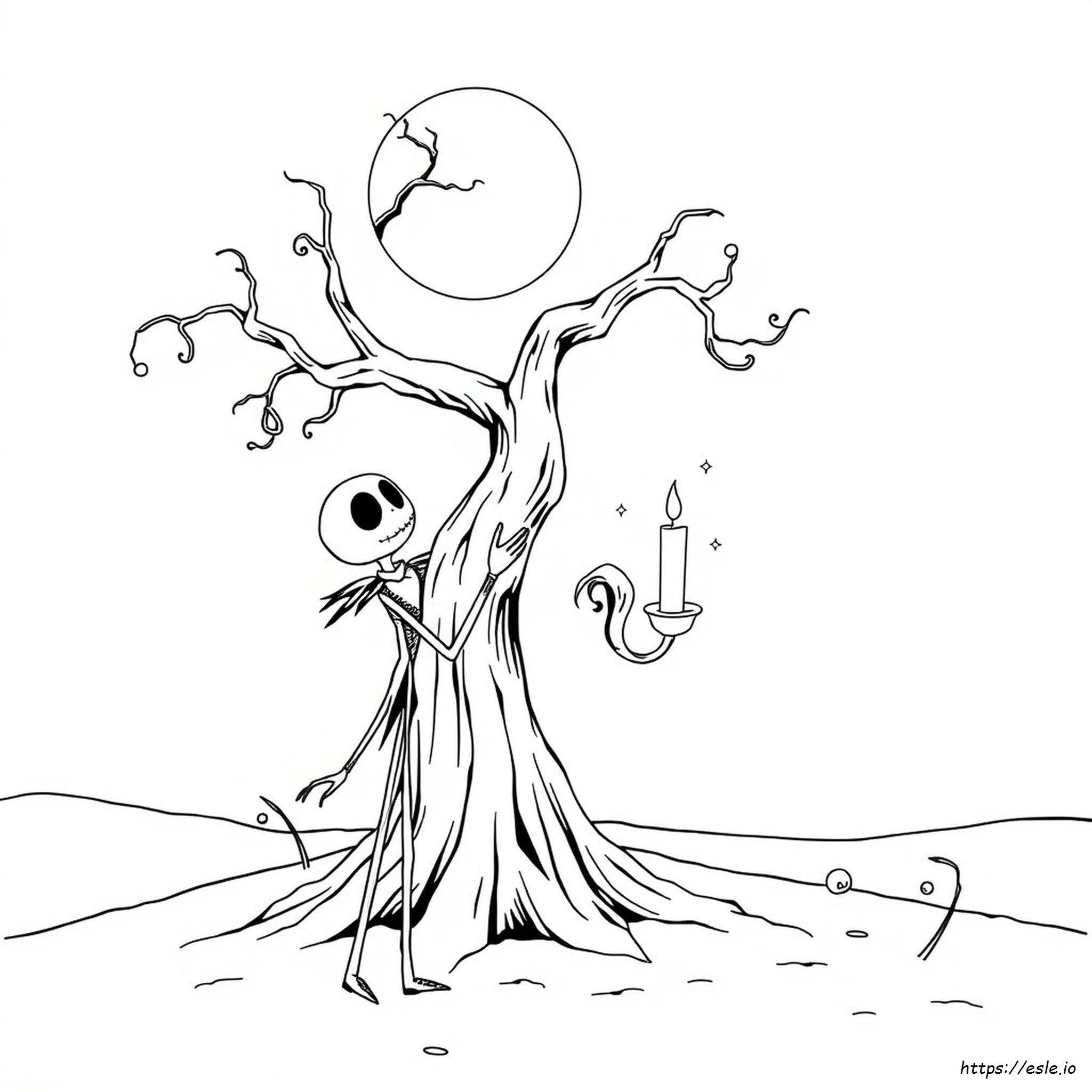 Nightmare Before Christmas Jack Skellington Coloring Pages