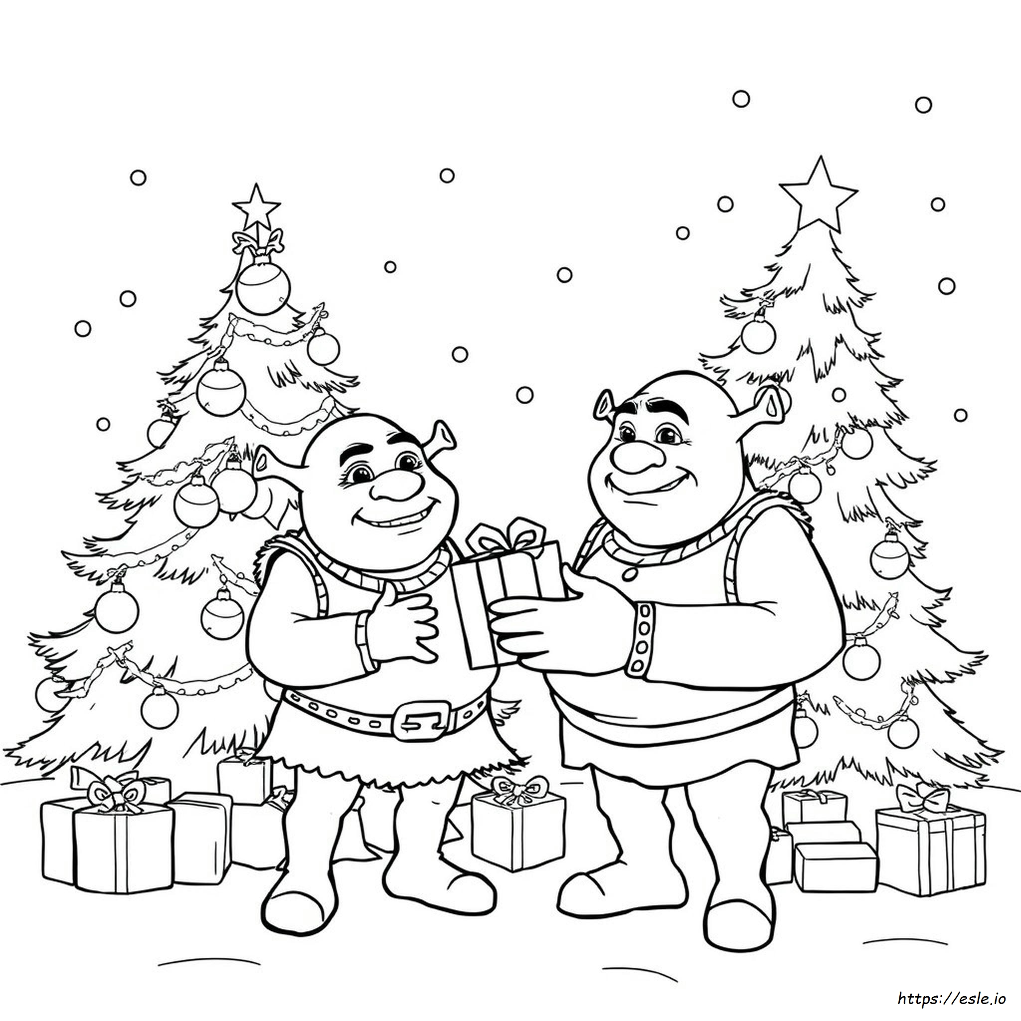 Shrek Natale Da Colorare