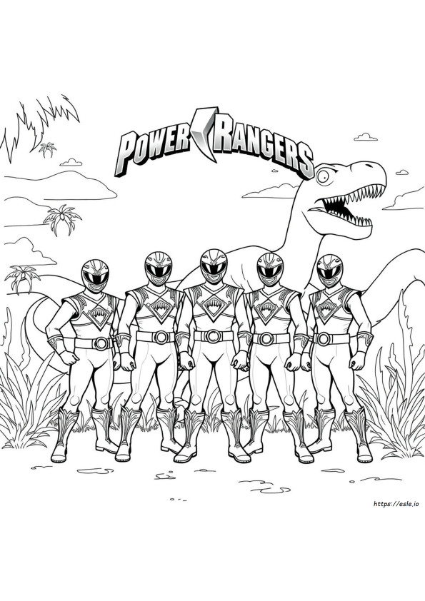 Power Rangers Dino Thunder Mewarnai Gambar