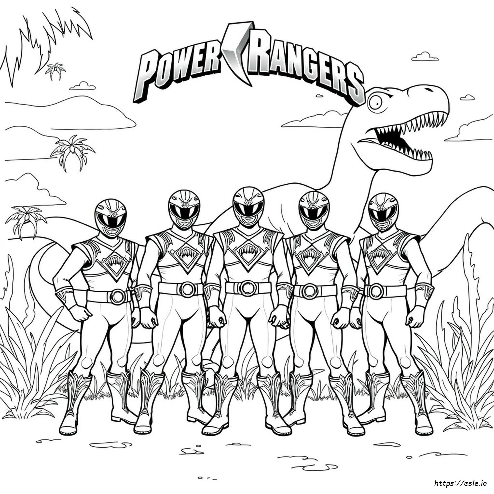 Power Rangers Dino Thunder - Disegni Da Colorare