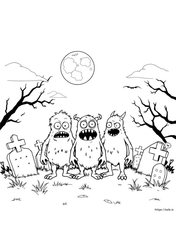 Coloriage De Monstres