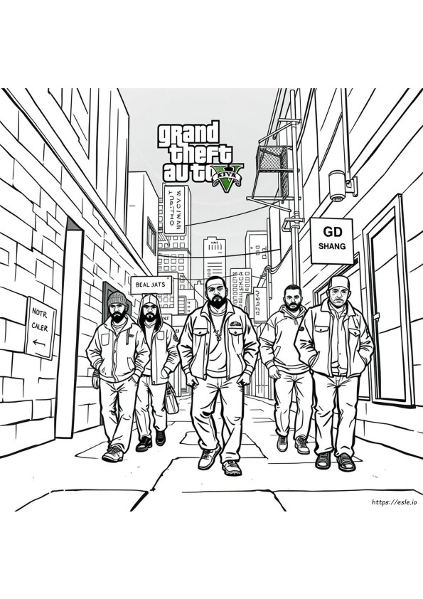 Gta V Da Colorare