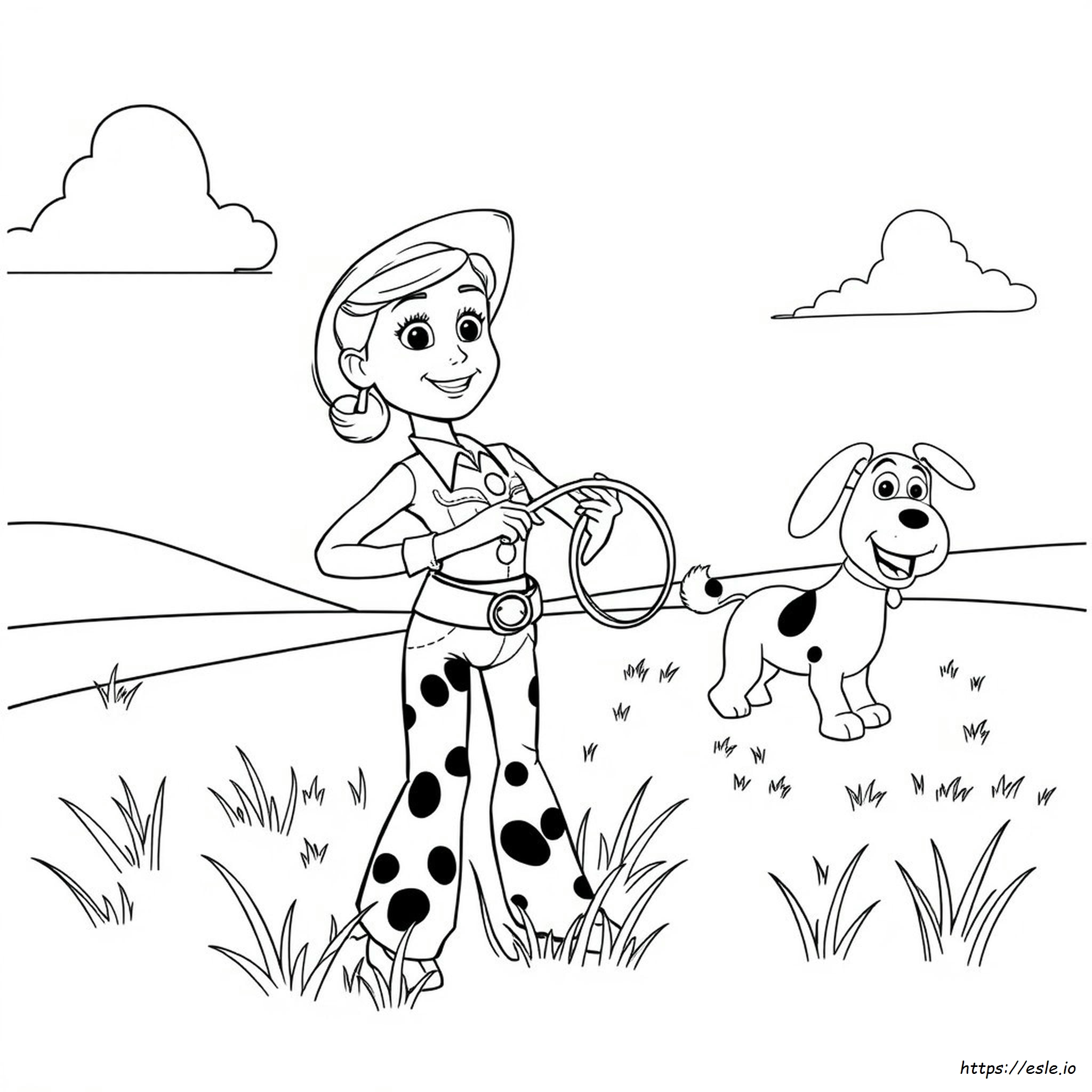 Jessie From Toy Story Coloring Page