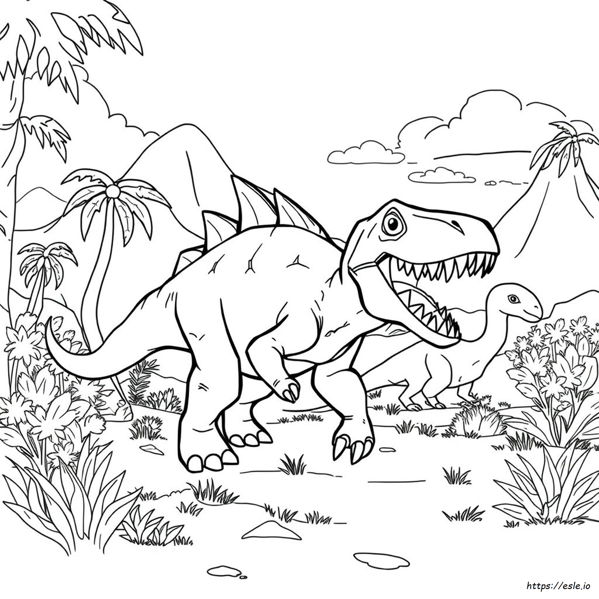 Dientes Agudos La Tierra Antes Del Tiempo Páginas Para Colorear