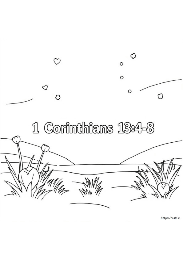 1 Korintus 13 4 8 Gambar Mewarnai