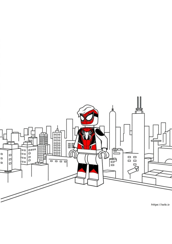Lego Miles Morales Disegni Da Colorare