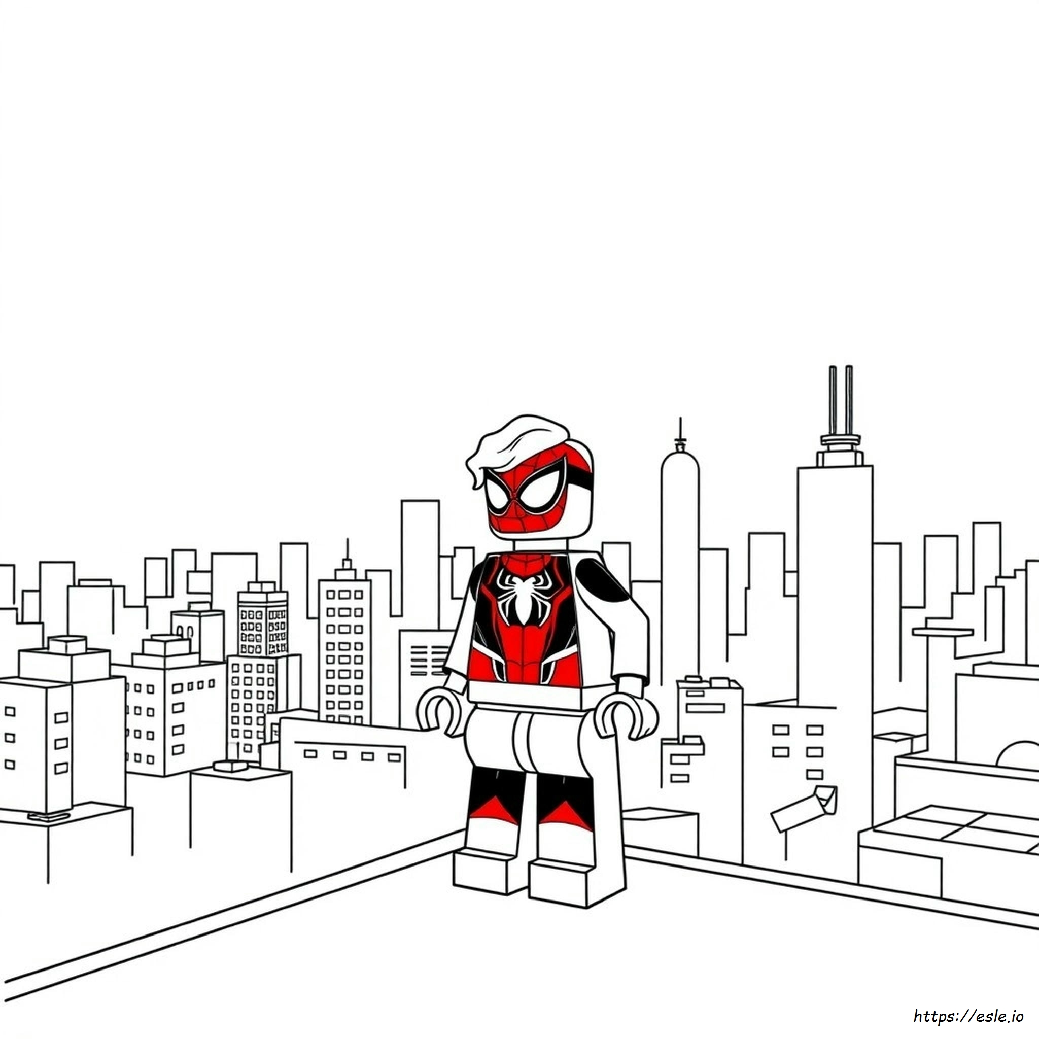 Lego Miles Morales Para Colorear