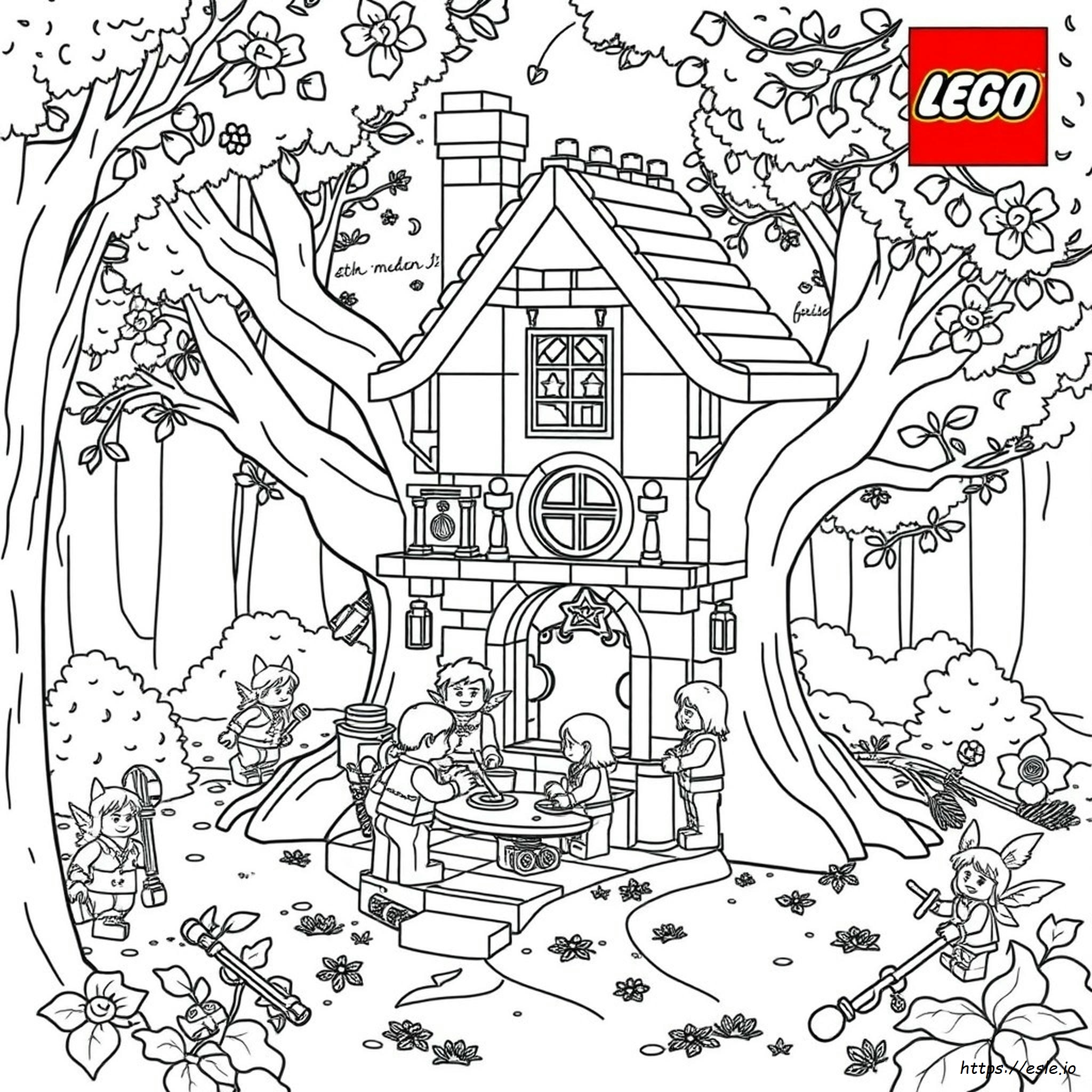 Coloring Pages Lego Elves