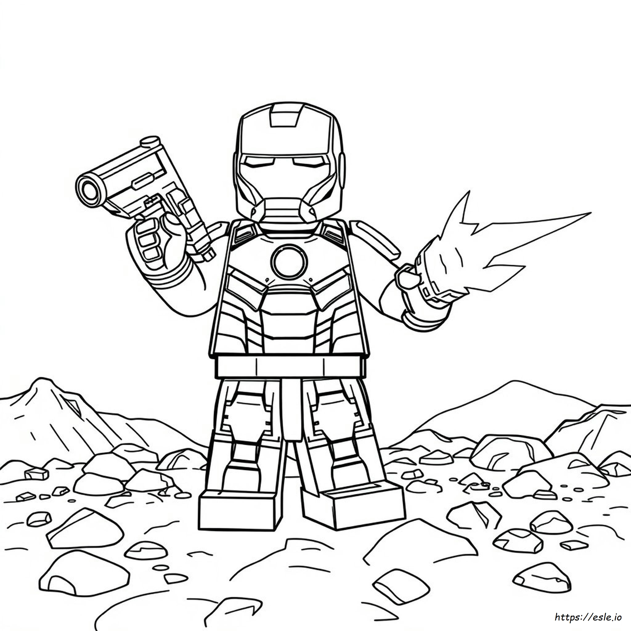 Lego Iron Man 3 Dibujos Para Colorear