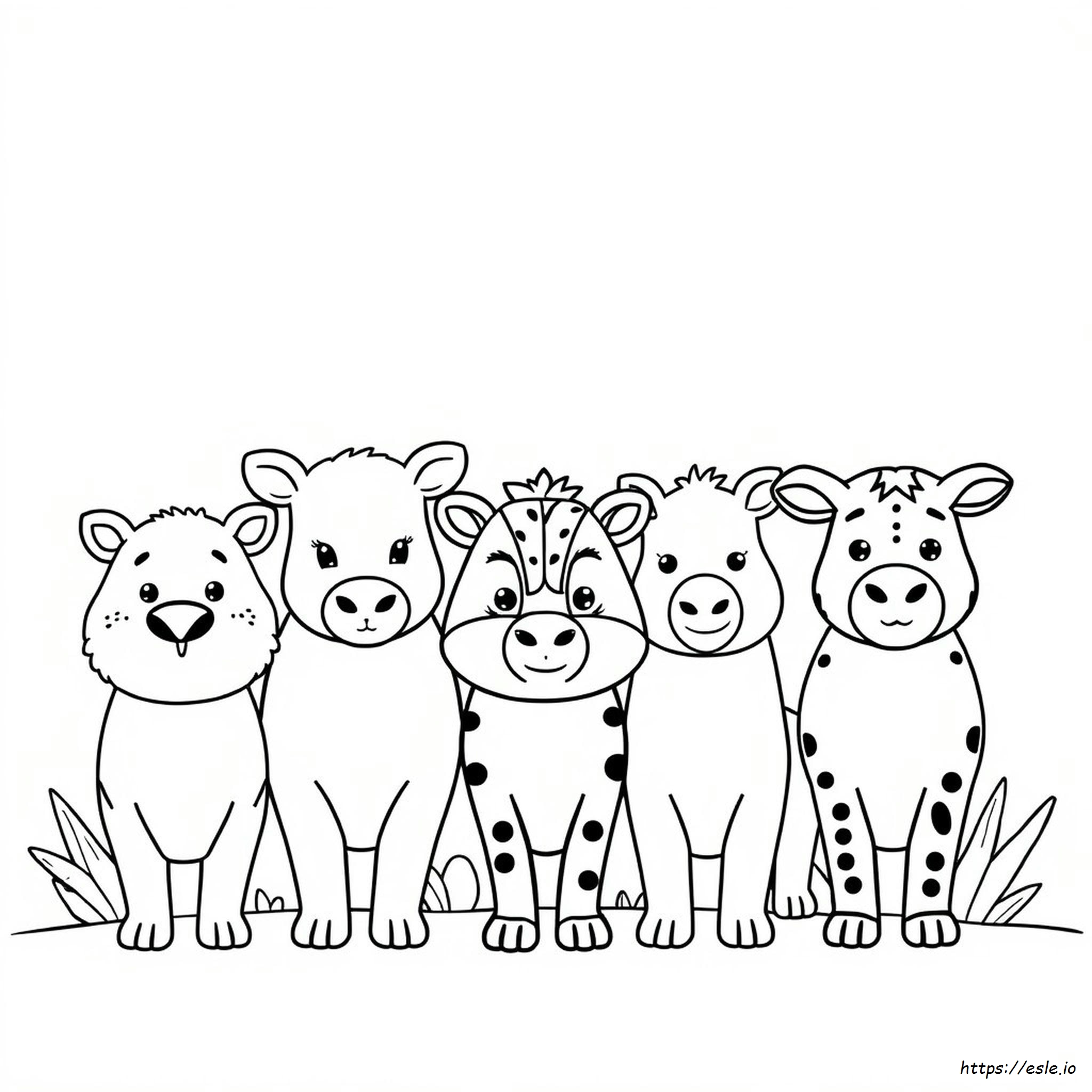 Disegni Da Colorare Di Facce Di Animali