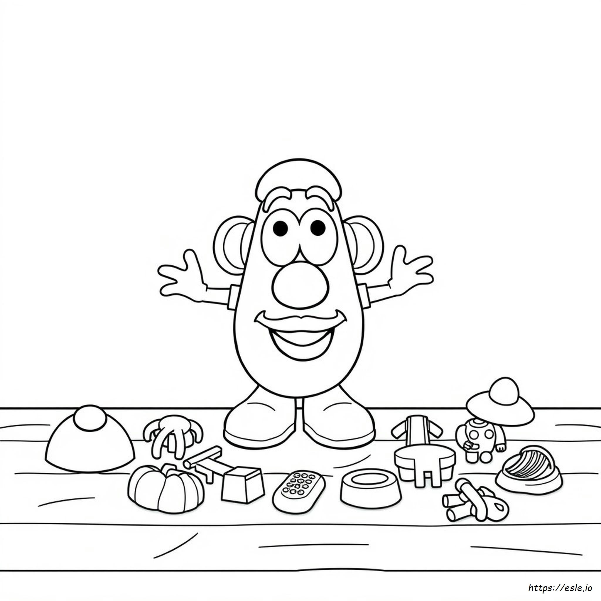 Mr. Potato Head Vuoto Da Colorare