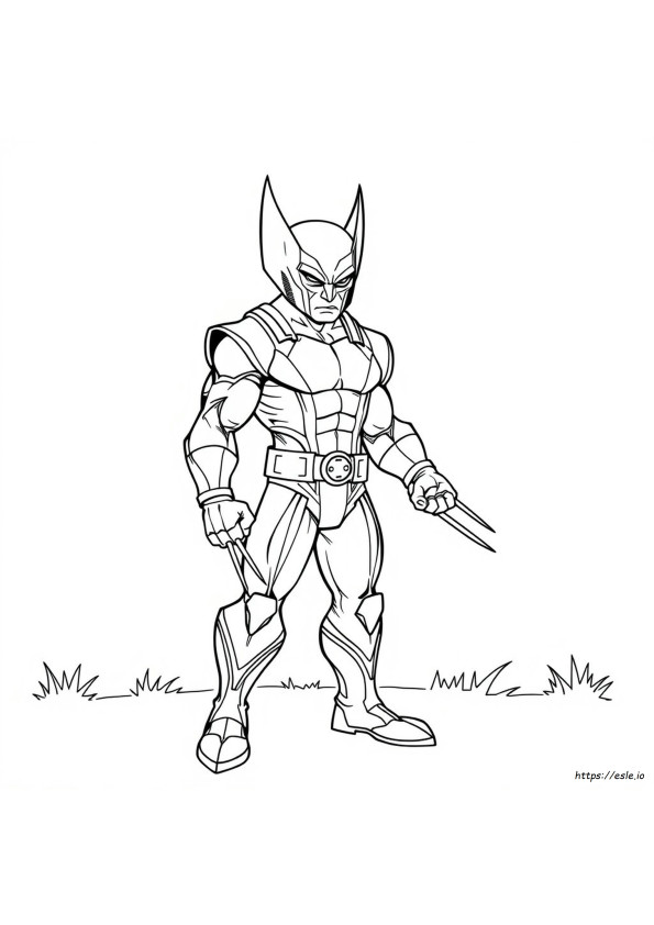 Wolverine Con Il Vestito Da Colorare