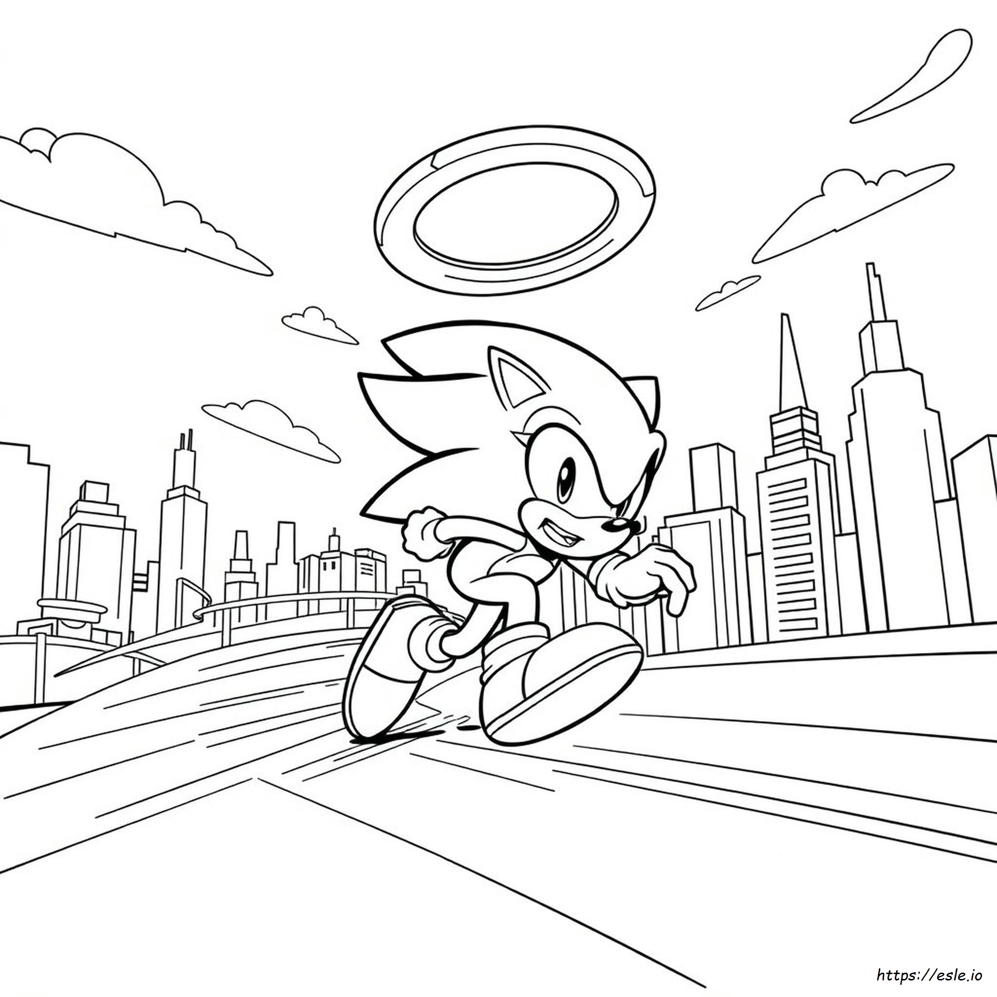 Disegni Da Colorare Super Sonic Classico