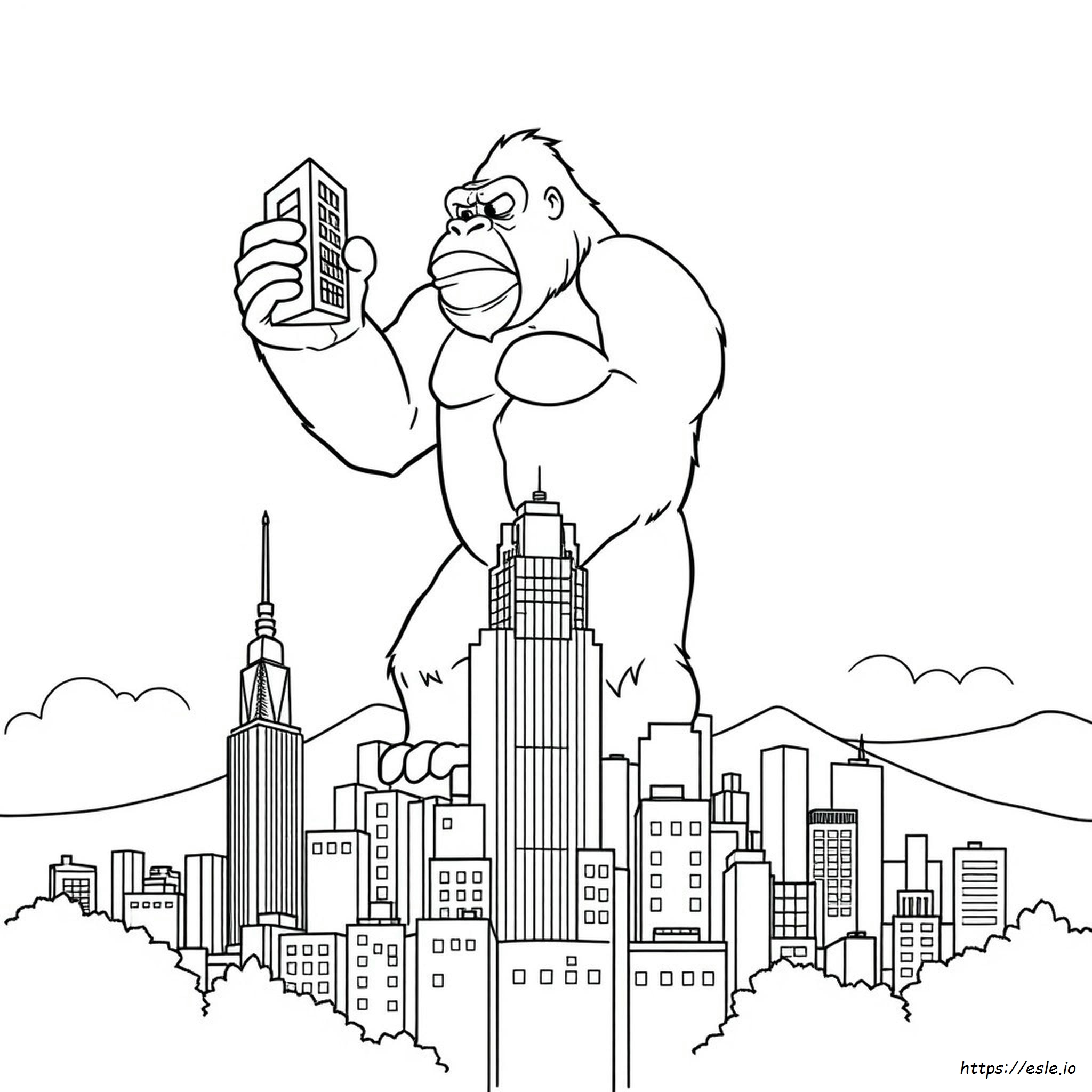 King Kong Coloring Pages 2021