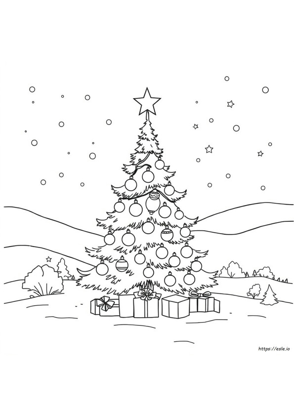 Gambar Mewarnai Tema Natal