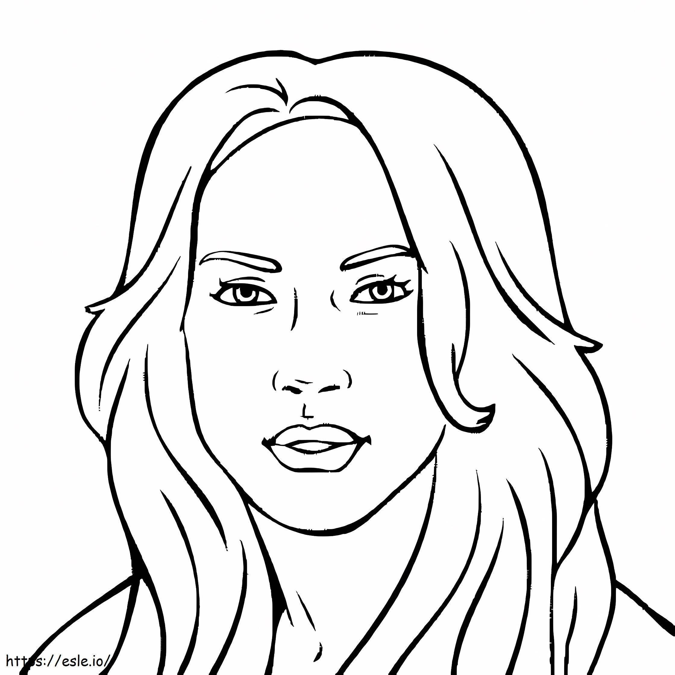 Coloriage Imprimable Jennifer Lopez à imprimer dessin