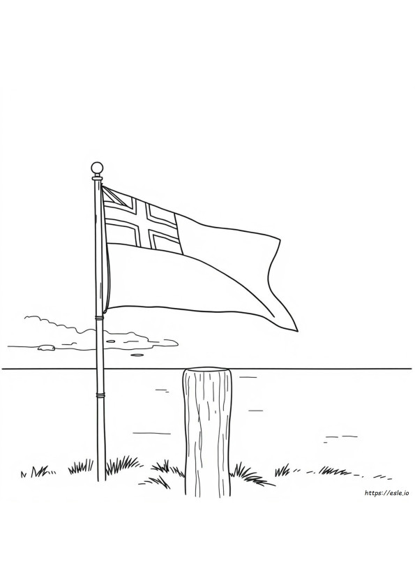 Prince Edward Island Flag Coloring Page