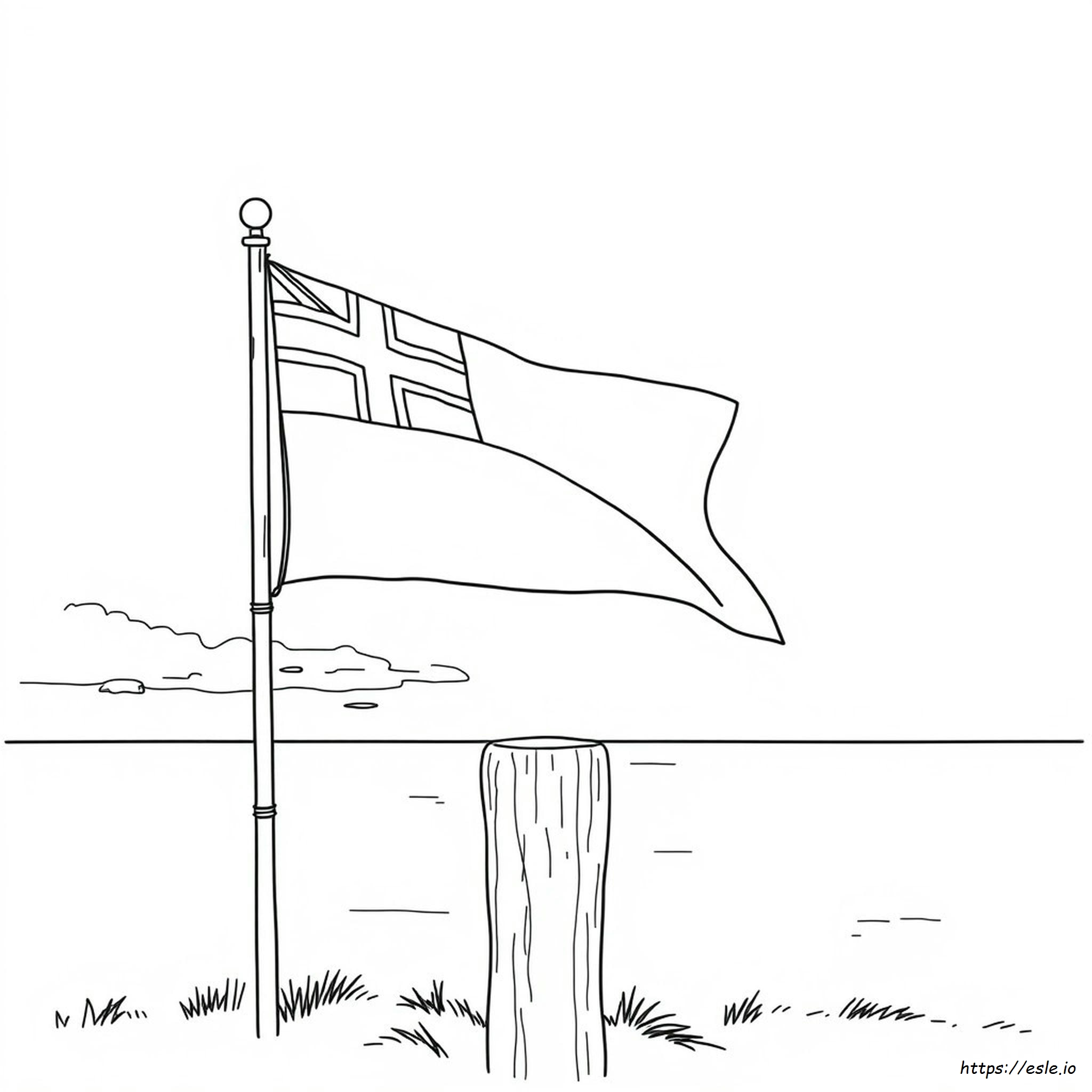 Prince Edward Island Flag Coloring Page