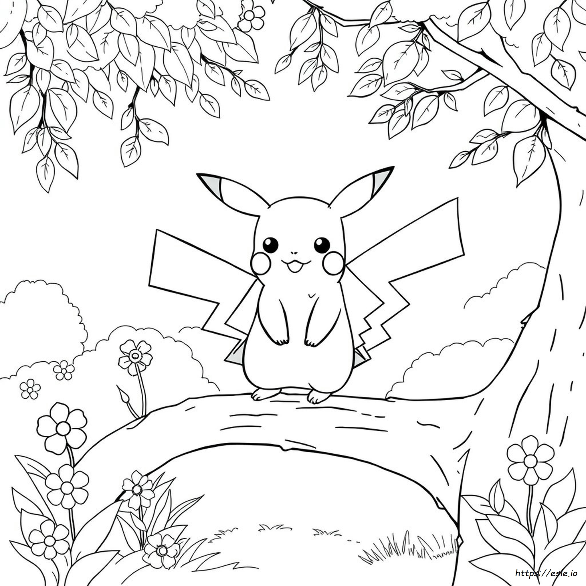 Pikachu Boyama Sayfaları Boyama