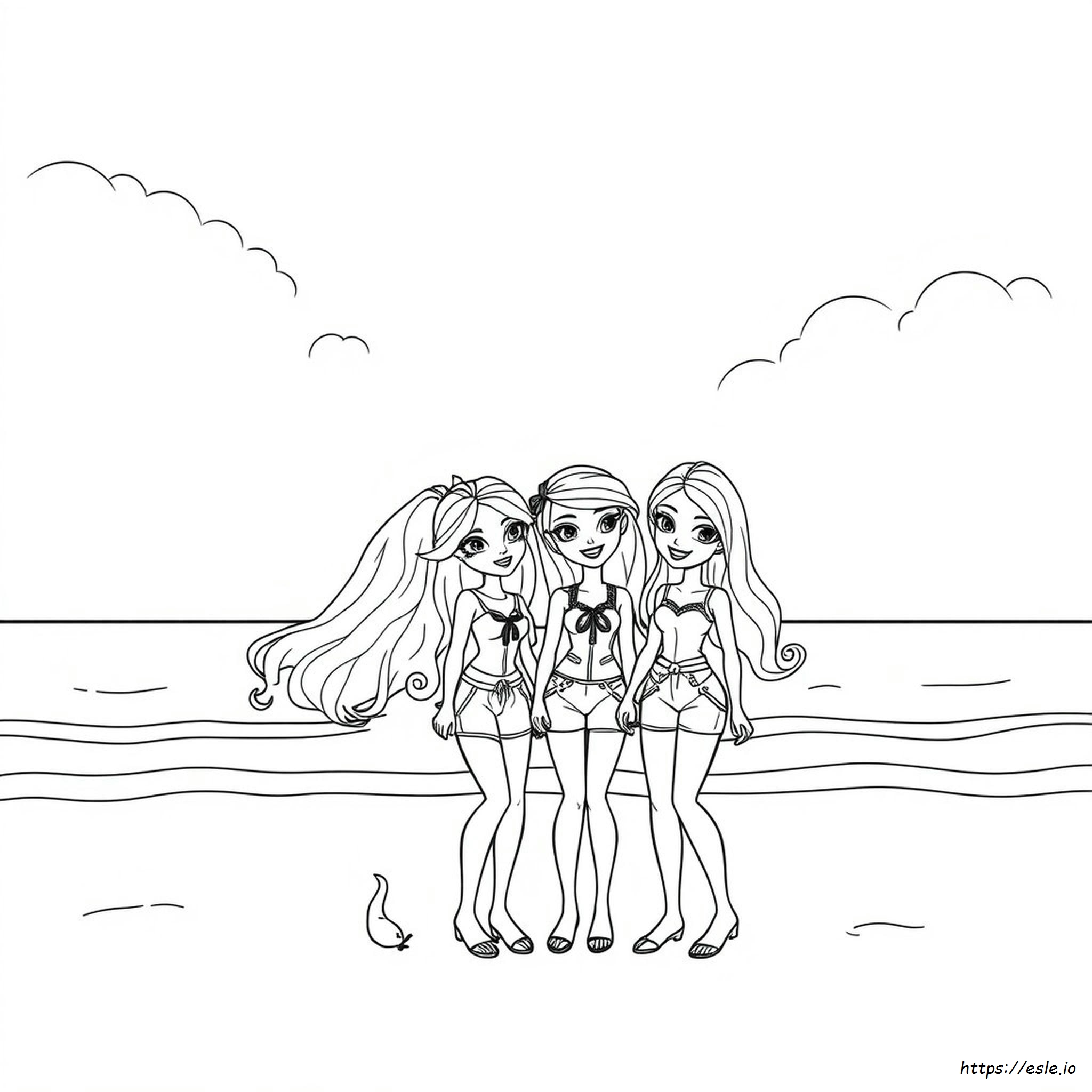 Bratz Cartoon Coloring Pages