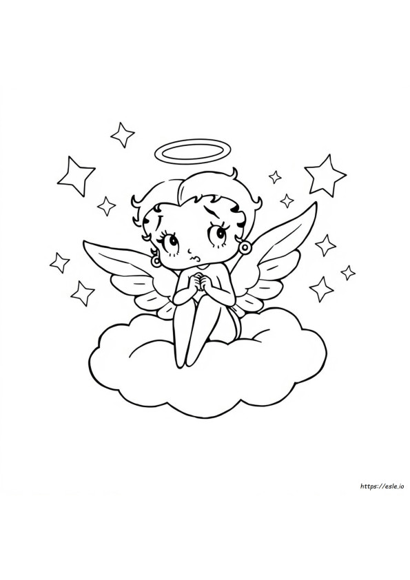 Angel Betty Boop Coloring Pages