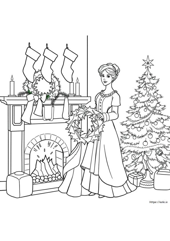 Gambar Mewarnai Natal Victoria
