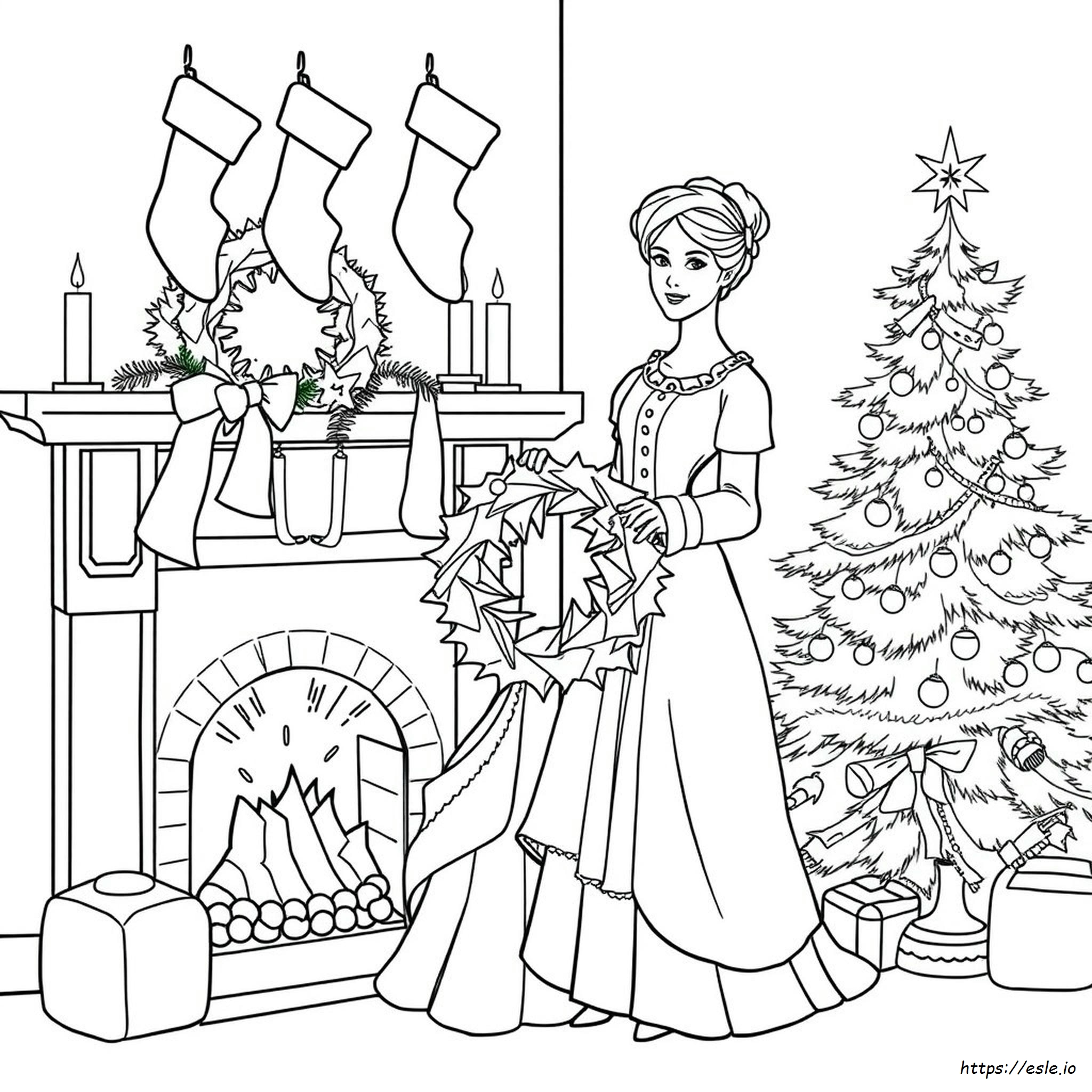Páginas Para Colorear De Navidad Victoriana