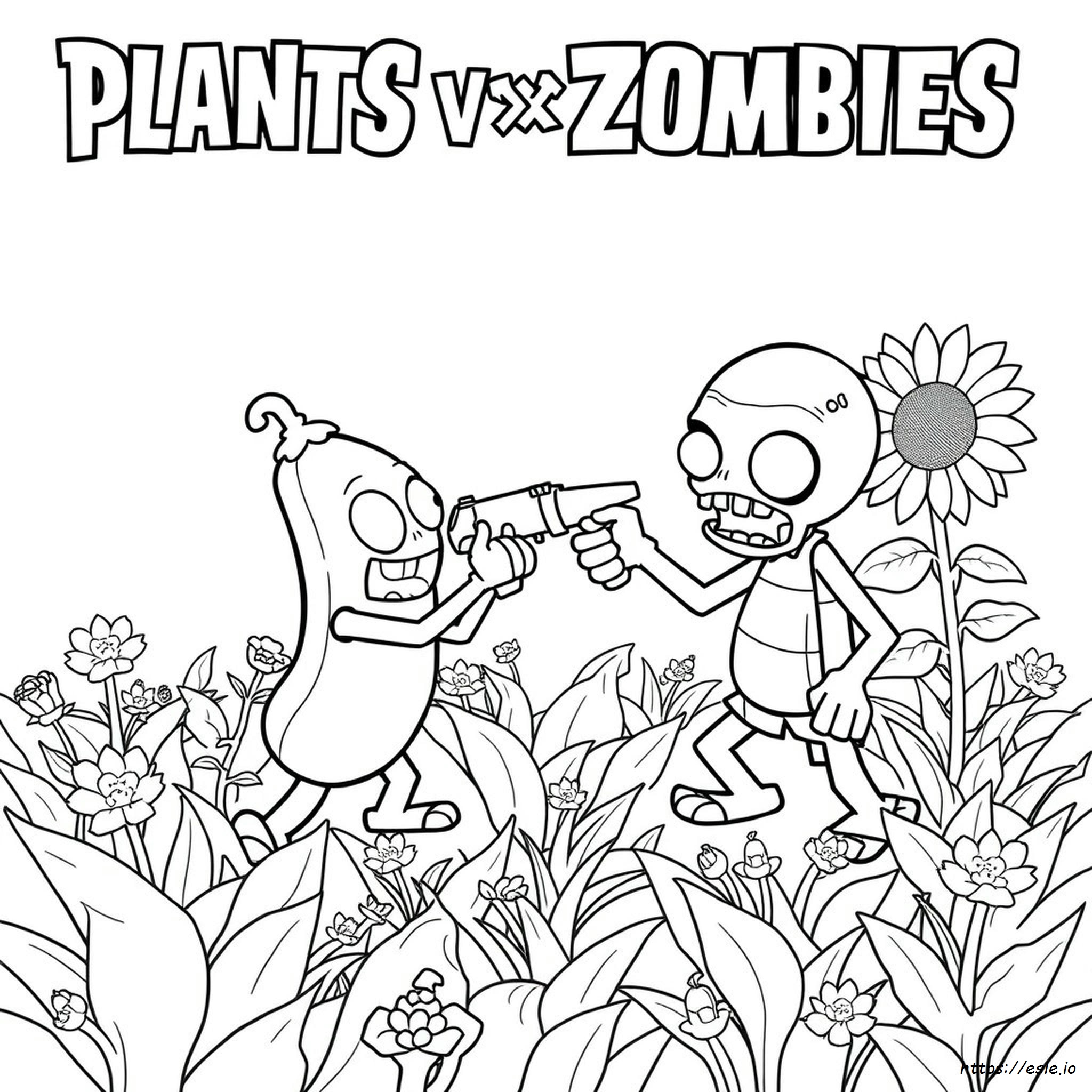 Plants Vs Zombies Colouring In