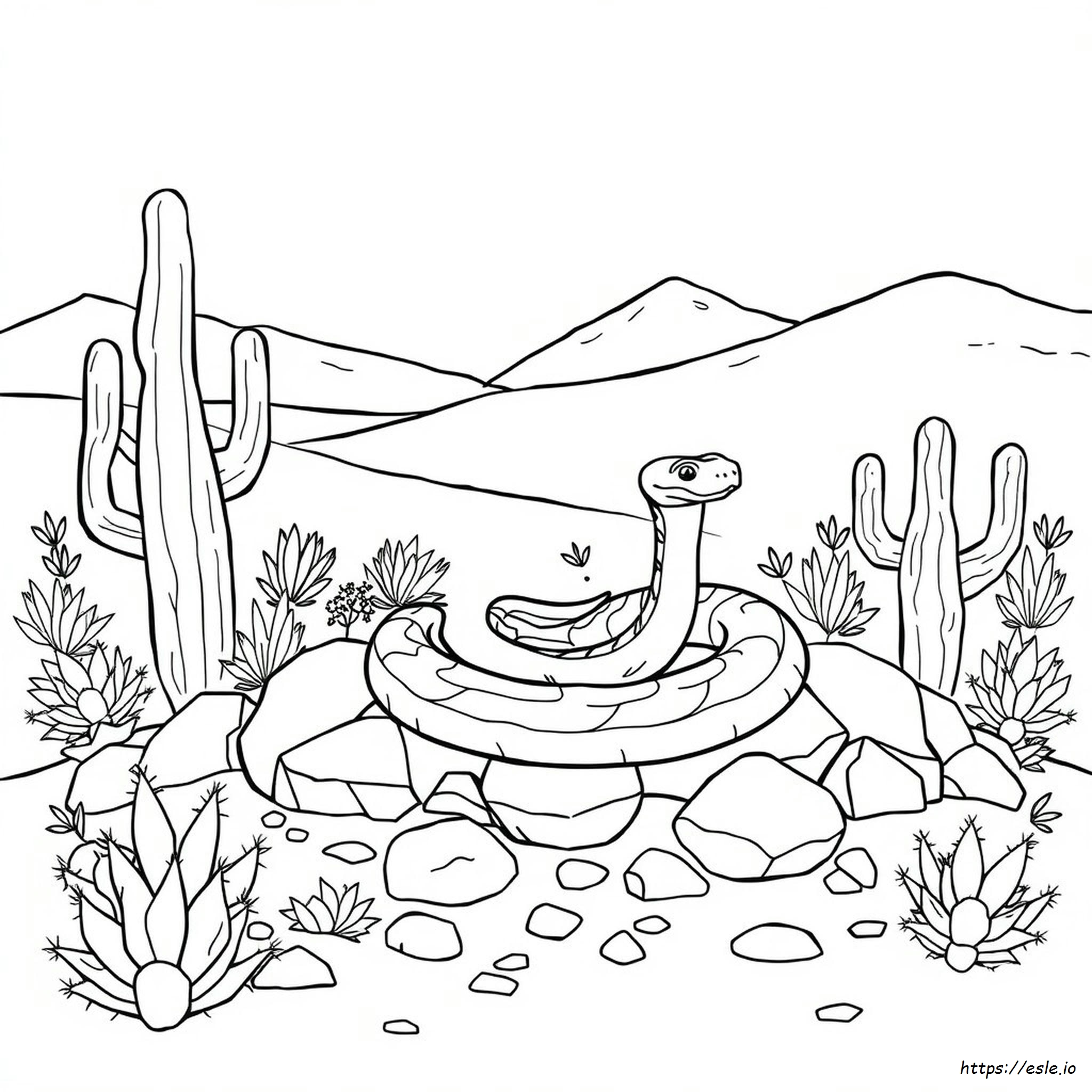 Rattlesnake Coloring Page