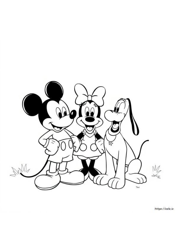 Hitam Dan Putih Gambar Mewarnai Disney